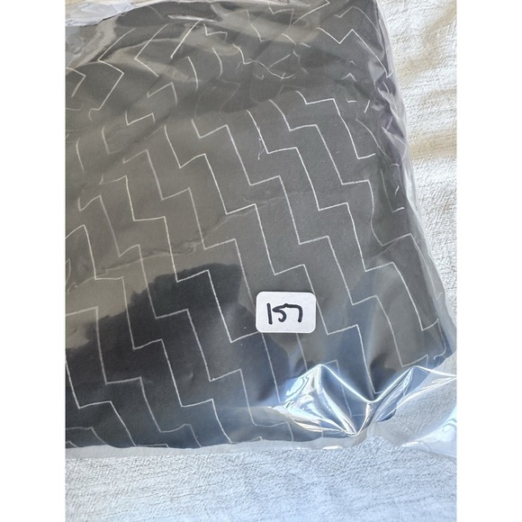 VTG City Silk 100% Silk Blouse Size PL Quiet Luxury Patterned Black Deadstock - Picture 10 of 10